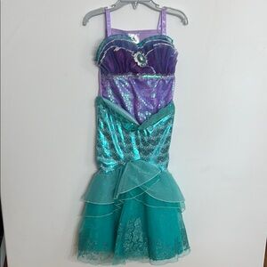Disney Mermaid Purple and Teal Kids Dress - Size 4